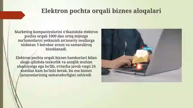 Elektron pochtani foydalanish 4