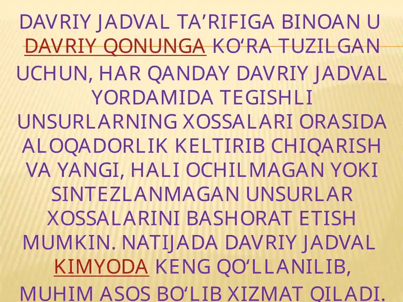 Kimyoviy elementlar davriy sistemasi 4