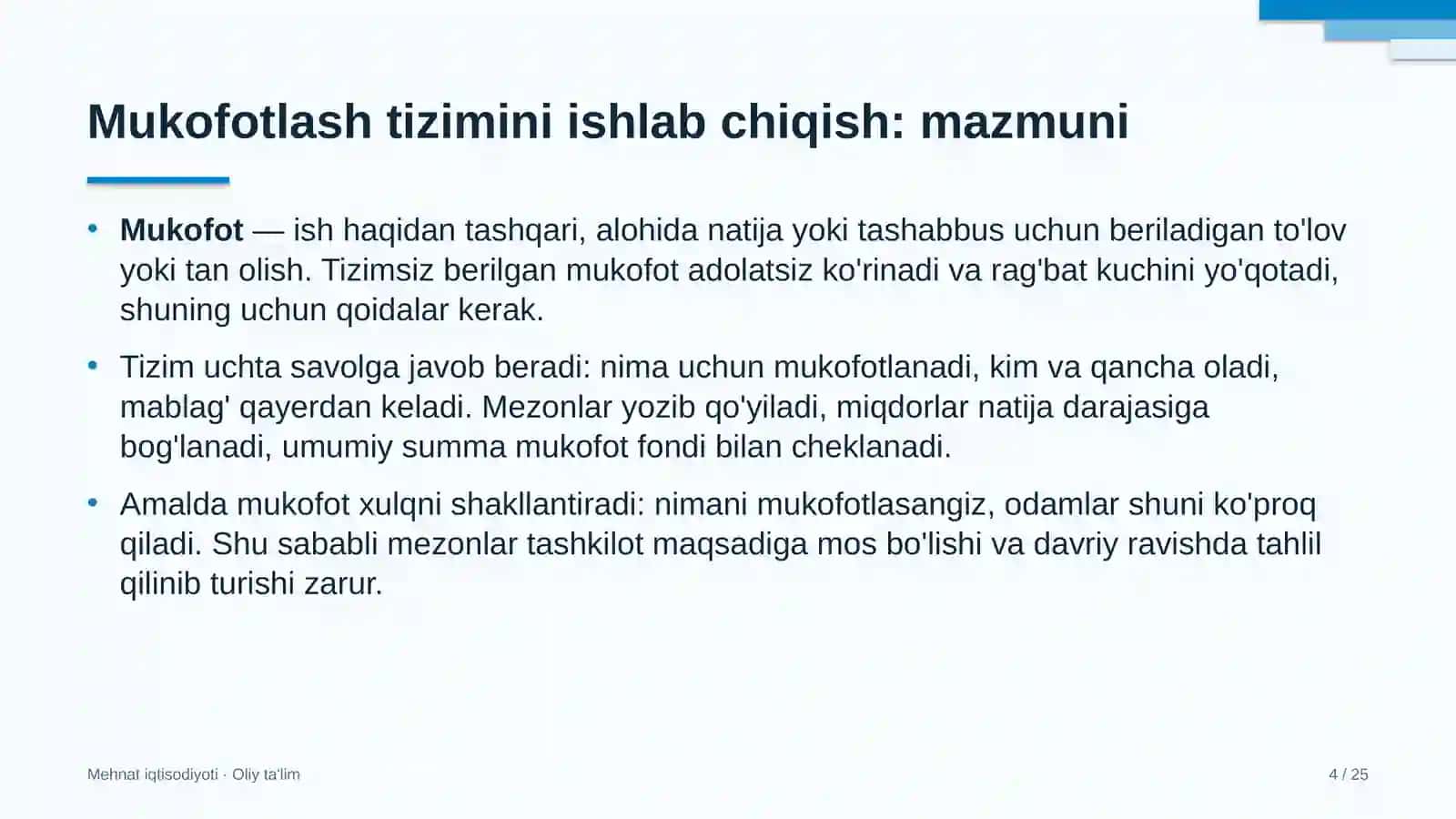 Yem-xashak yetishtirishda mukofotlash tizimini ishlab chiqish 4
