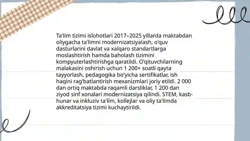 O'zbekistondagi madaniy va ma'rifiy taraqqiyot 4