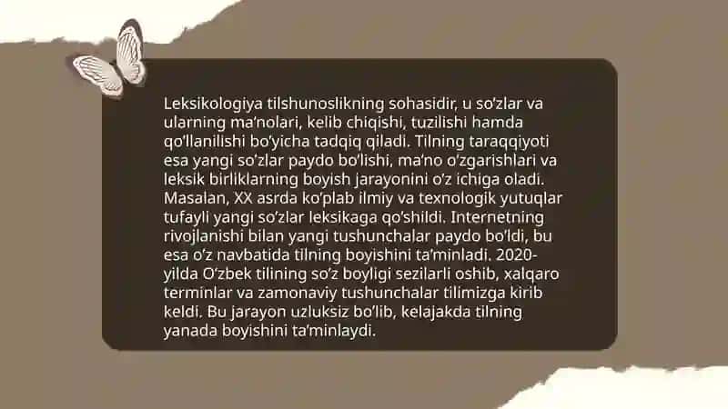 Leksikologiyani oʻrganish metodlari 4