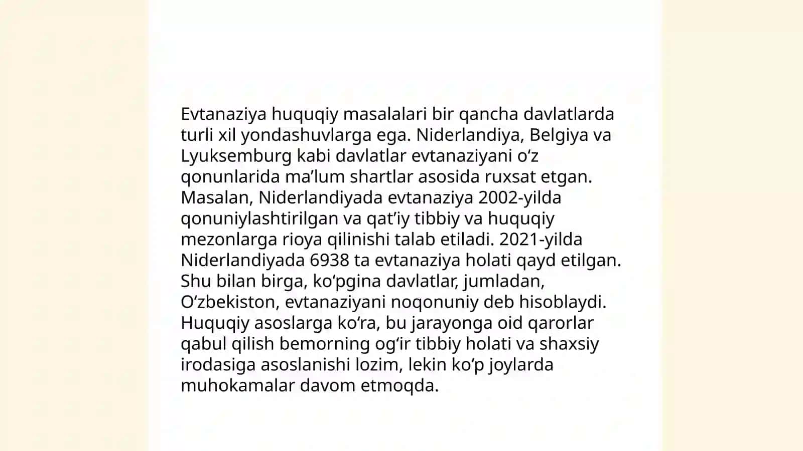 Evtanaziya muommolari 4