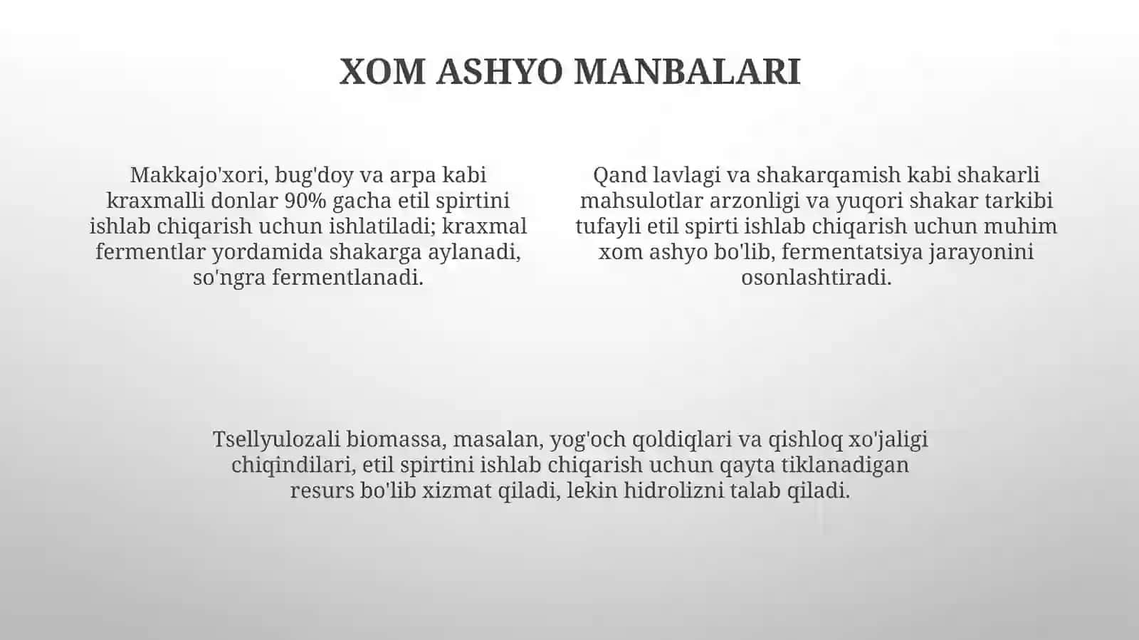 Etil spirti ishlab chiqarish usullari 4