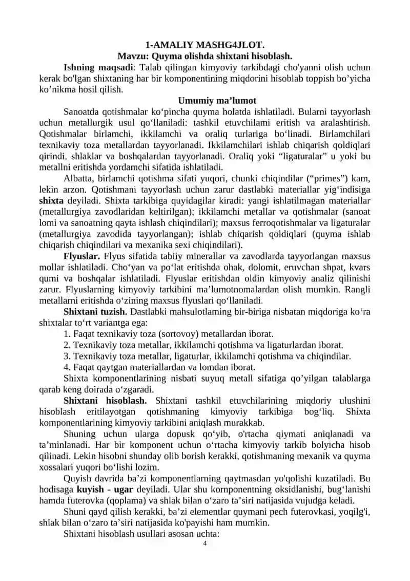 Materialshunoslik 4