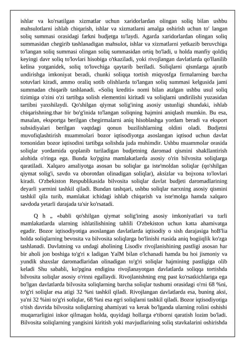 QO'SHILGAN QIYMAT SOLIG'INING MOHIYATI VA UNING TO'LOVCHILARI 4