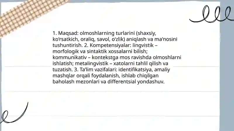 Olmosh so'z turkumini o'rgatish metodikasi 4