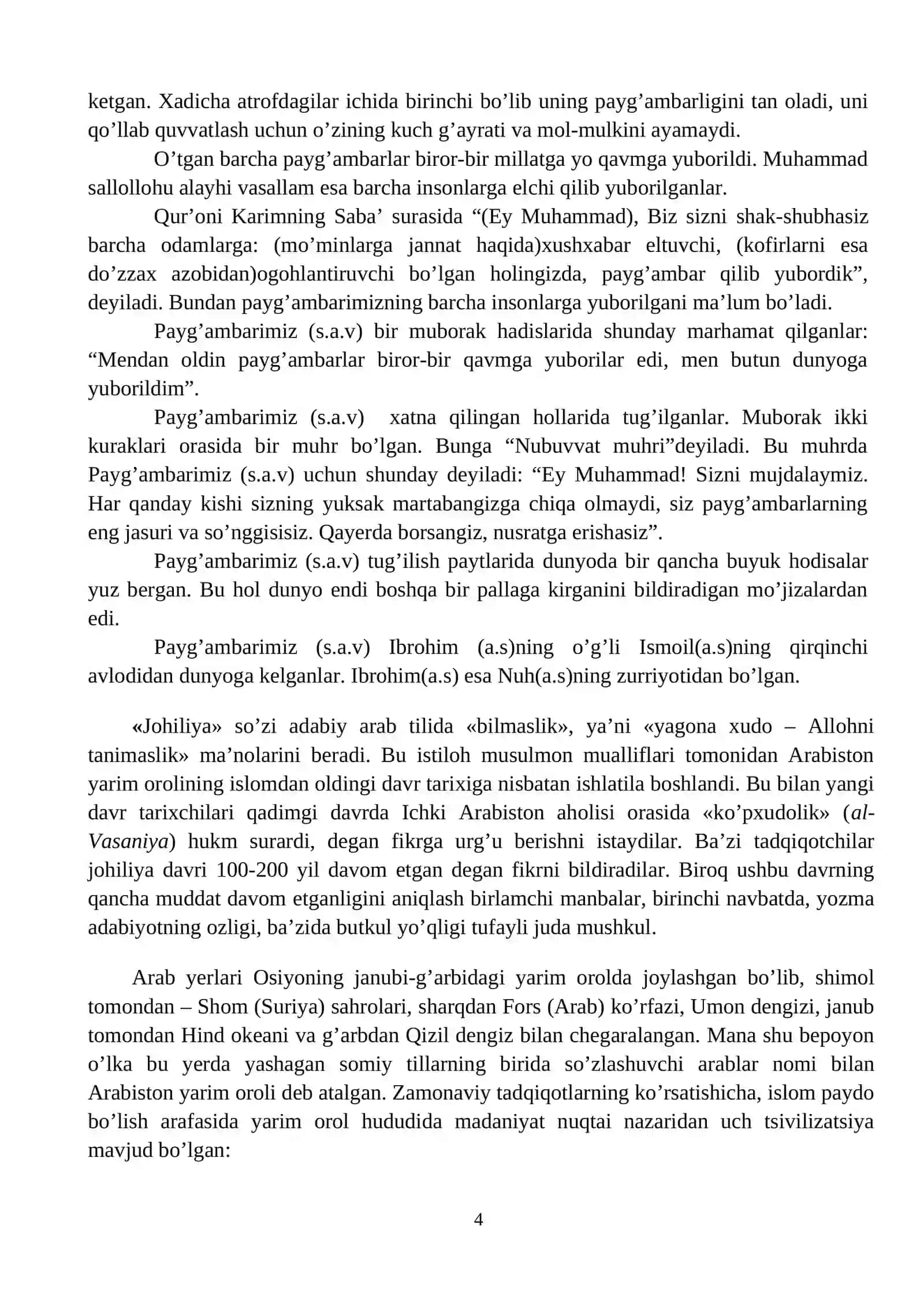 ISLOM DINI PAYDO BO'LISHI VA TARIXIY TARAQQIYOTI MOHIYATI 4