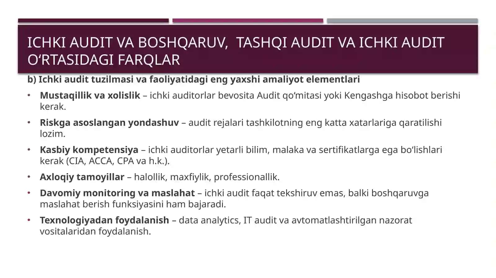 ICHKI AUDIT 4