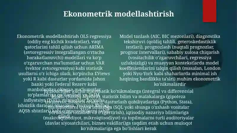 Iqtisodchi mutaxassisning kasbiy kònikmalari 4