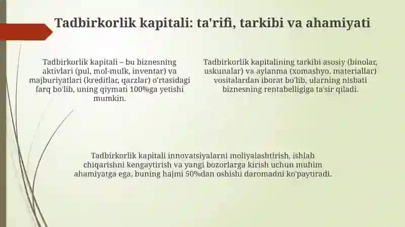 Tadbirkorlik faoliyati 4