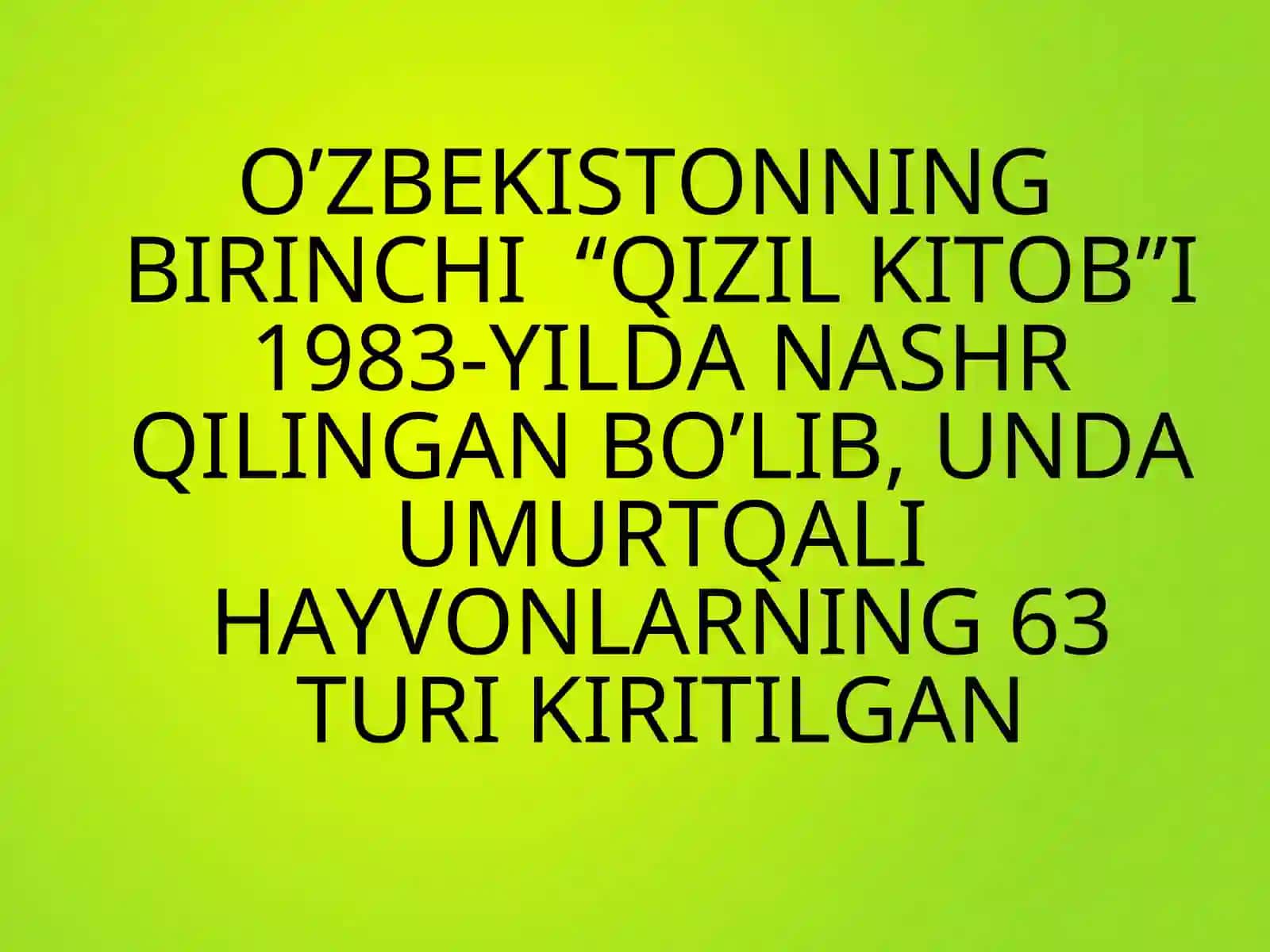 O’ZBEKISTONNING BIRINCHI “QIZIL KITOB”I 4