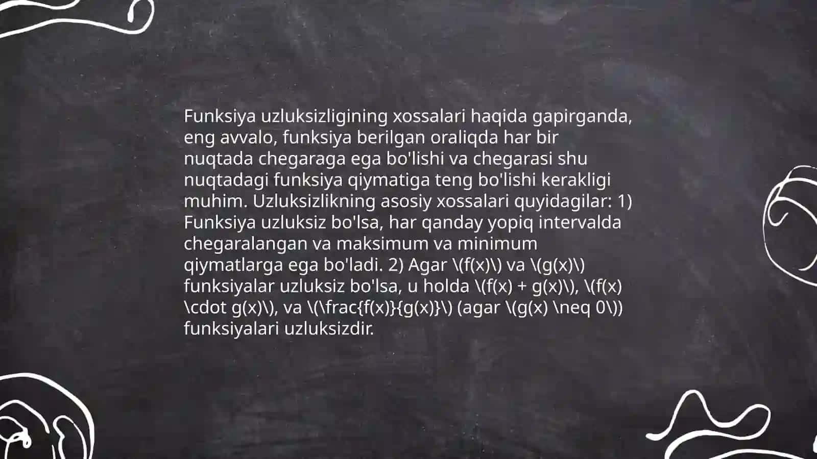 Funksiyaning uzluksizligi 4