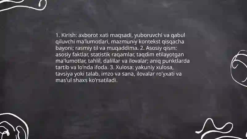 Axborot xatining o'ziga xos xususiyatlari 4