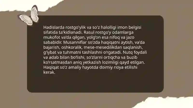 Hadislarda nutq odobi 4