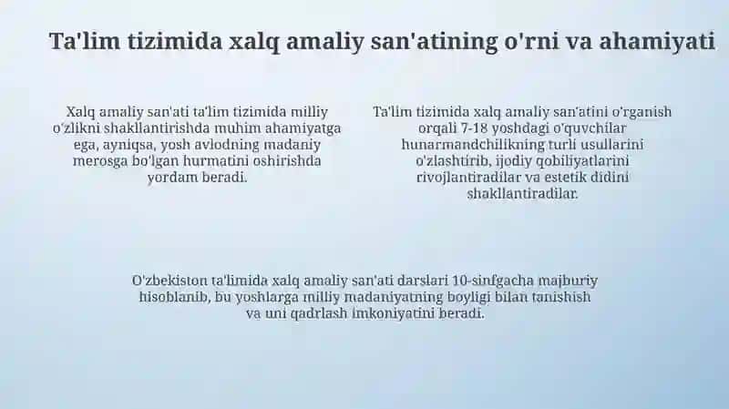 Xalq amaliy san'ati 4