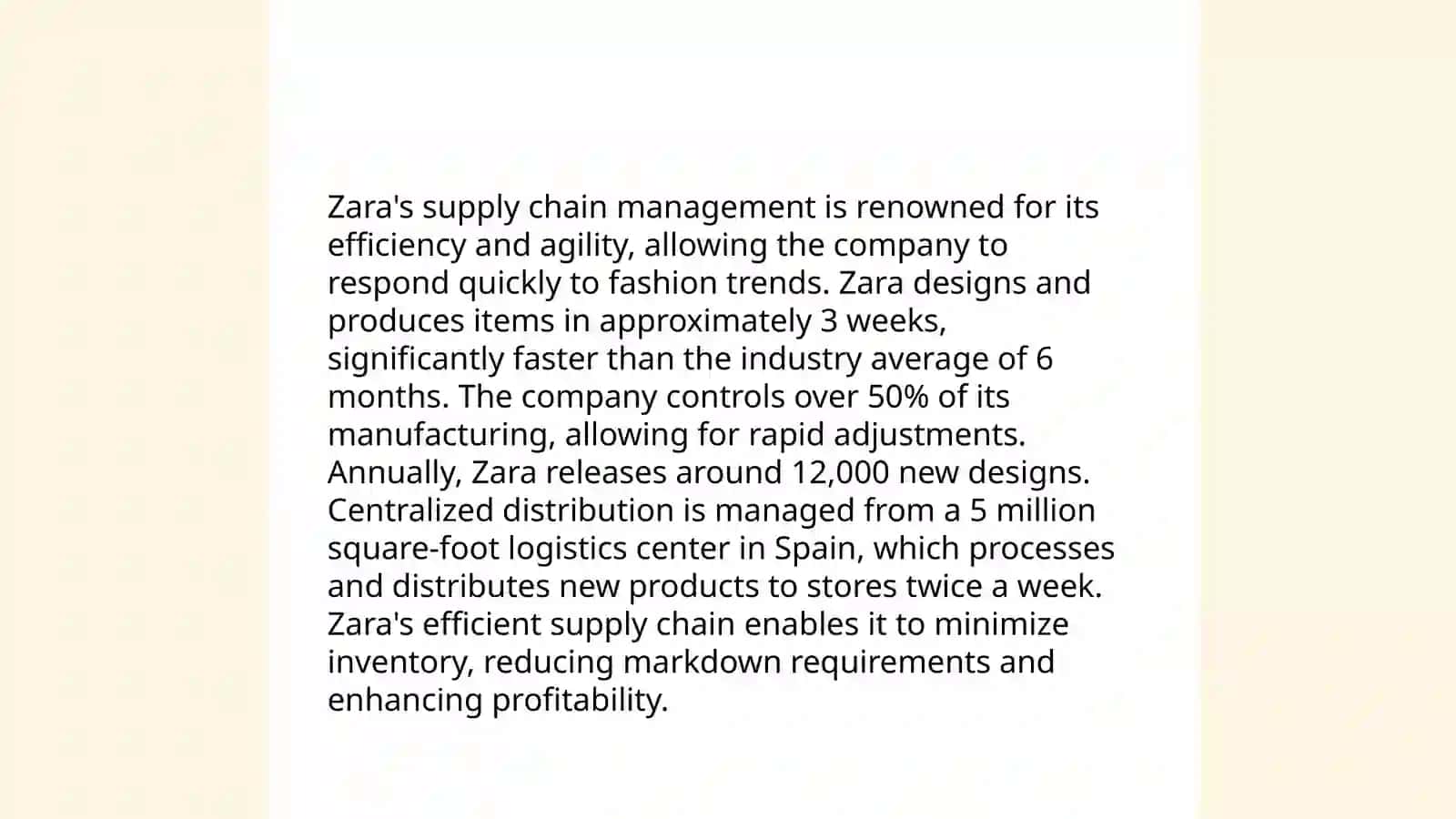 Zara's Fast Fashion Business Model 4