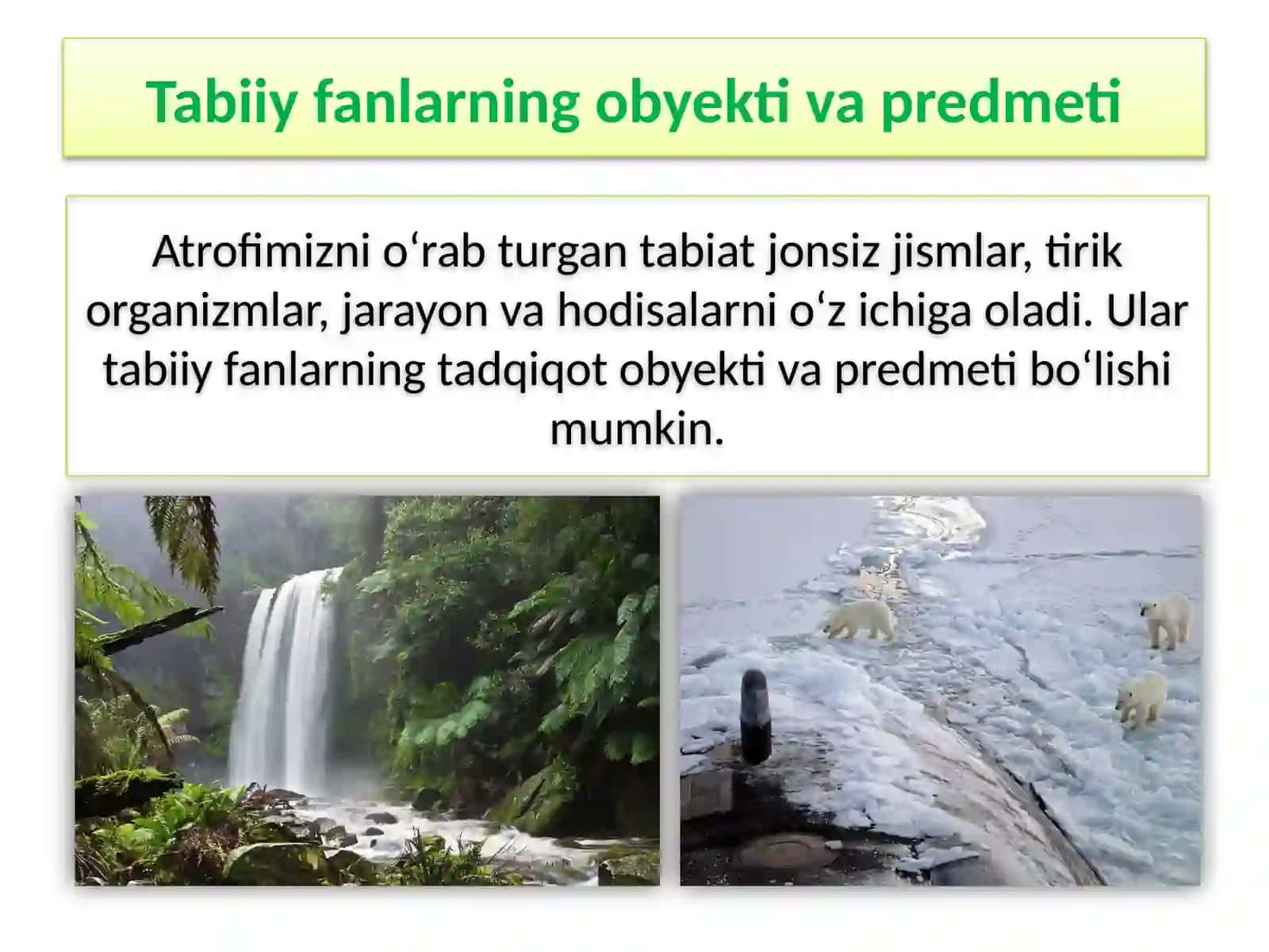 MAVZU.TABIIY FANLARNINGTADQIQOT OBYEKTI 4