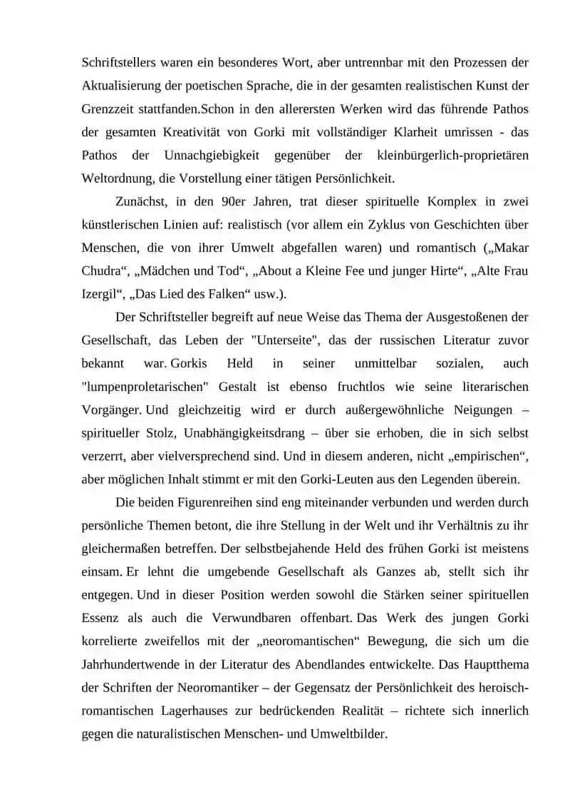 Lebensweg und Schaffen von M Gorki 4