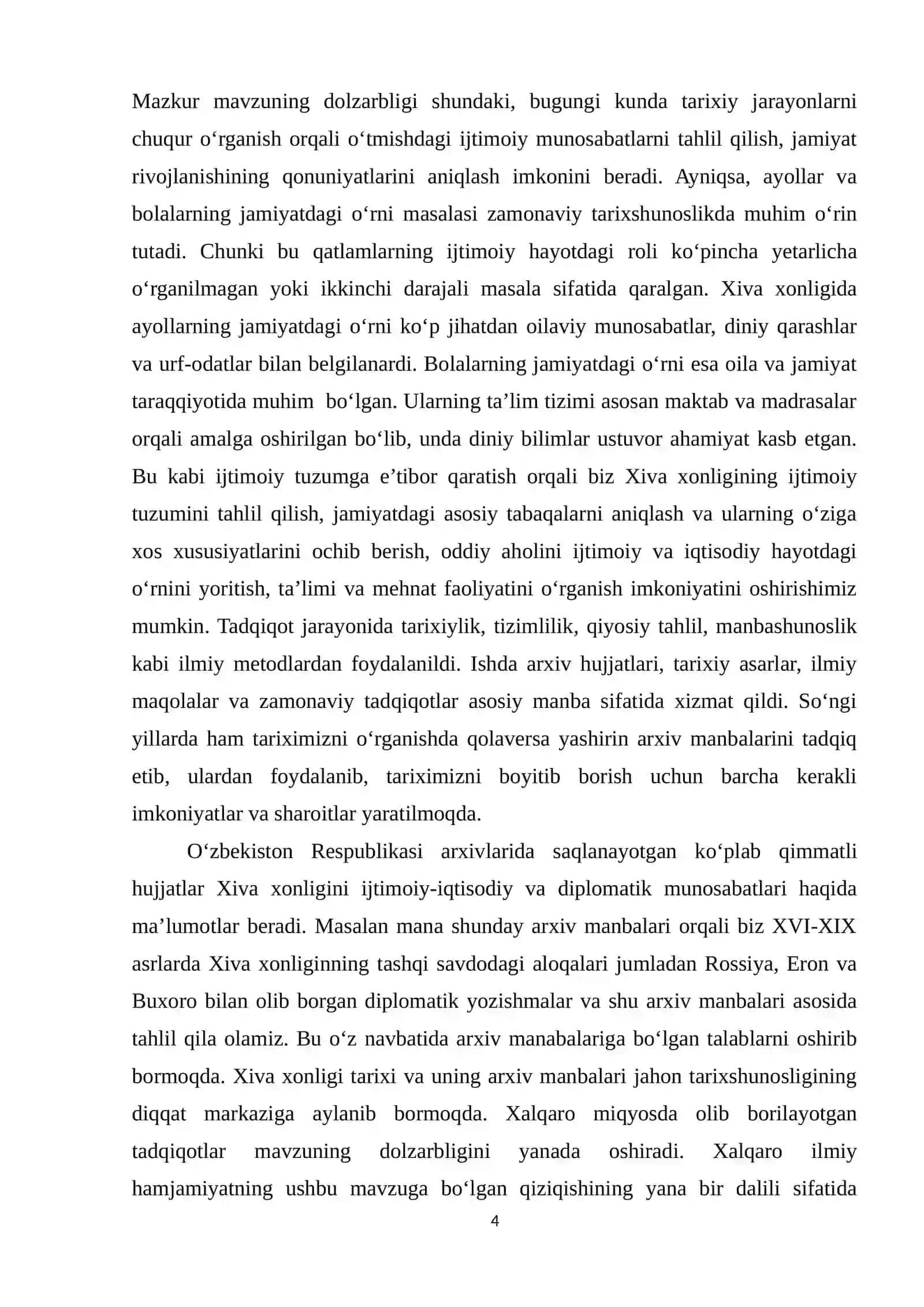 XIVA XONLIGINI TARIXINI O‘RGANISHDA ARXIV MANBALARI 4