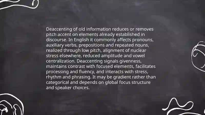 Intonation:old and new information 4