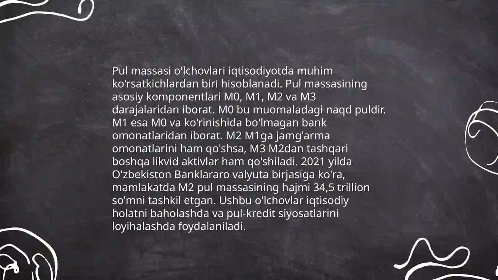 Pul massasi va pul agregatlari 4