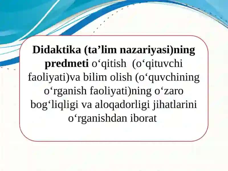 Didaktika (ta'lim nazariyasi) 4