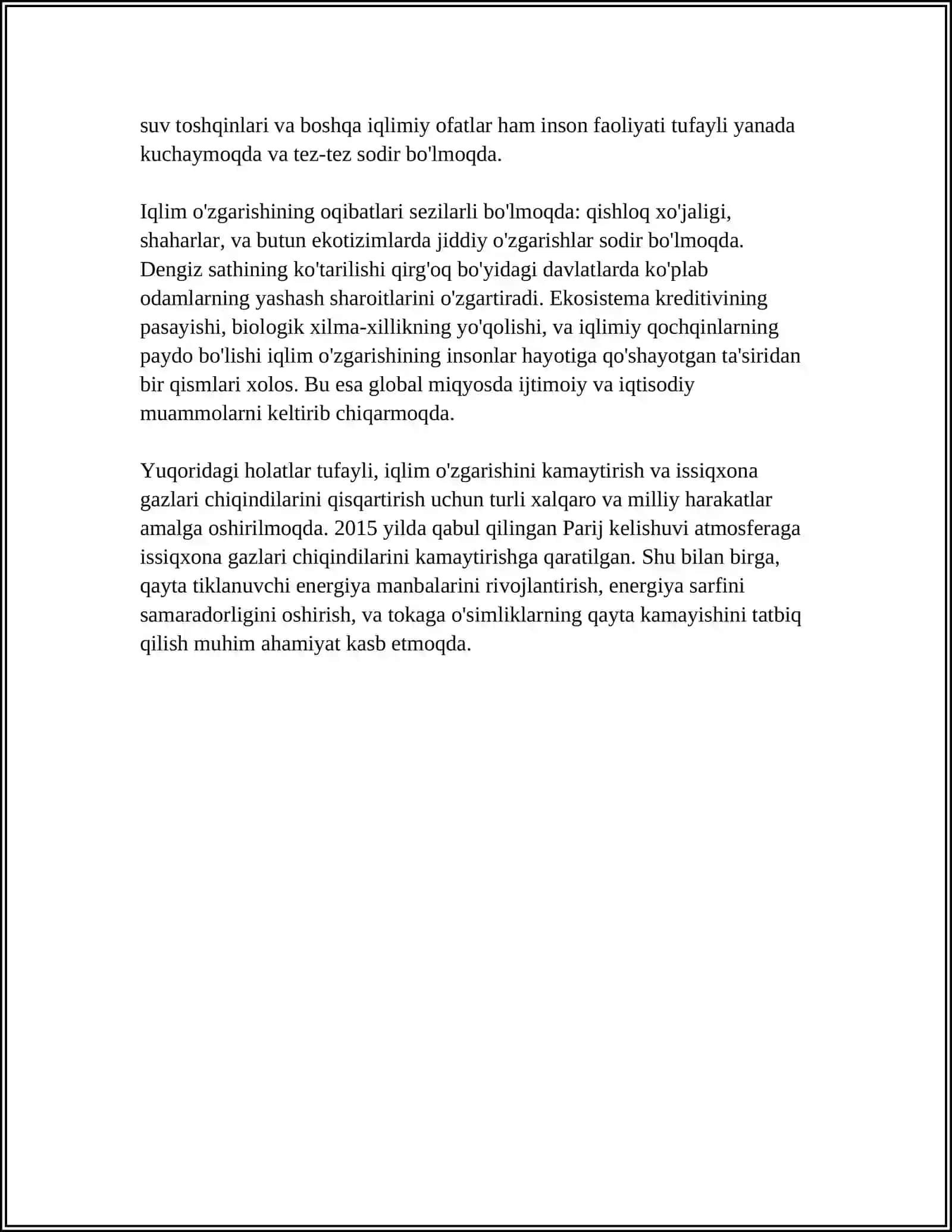 INSON FAOLIYATINING TABIATGA TA'SIRI VA TABIATNING JAVOBI 4
