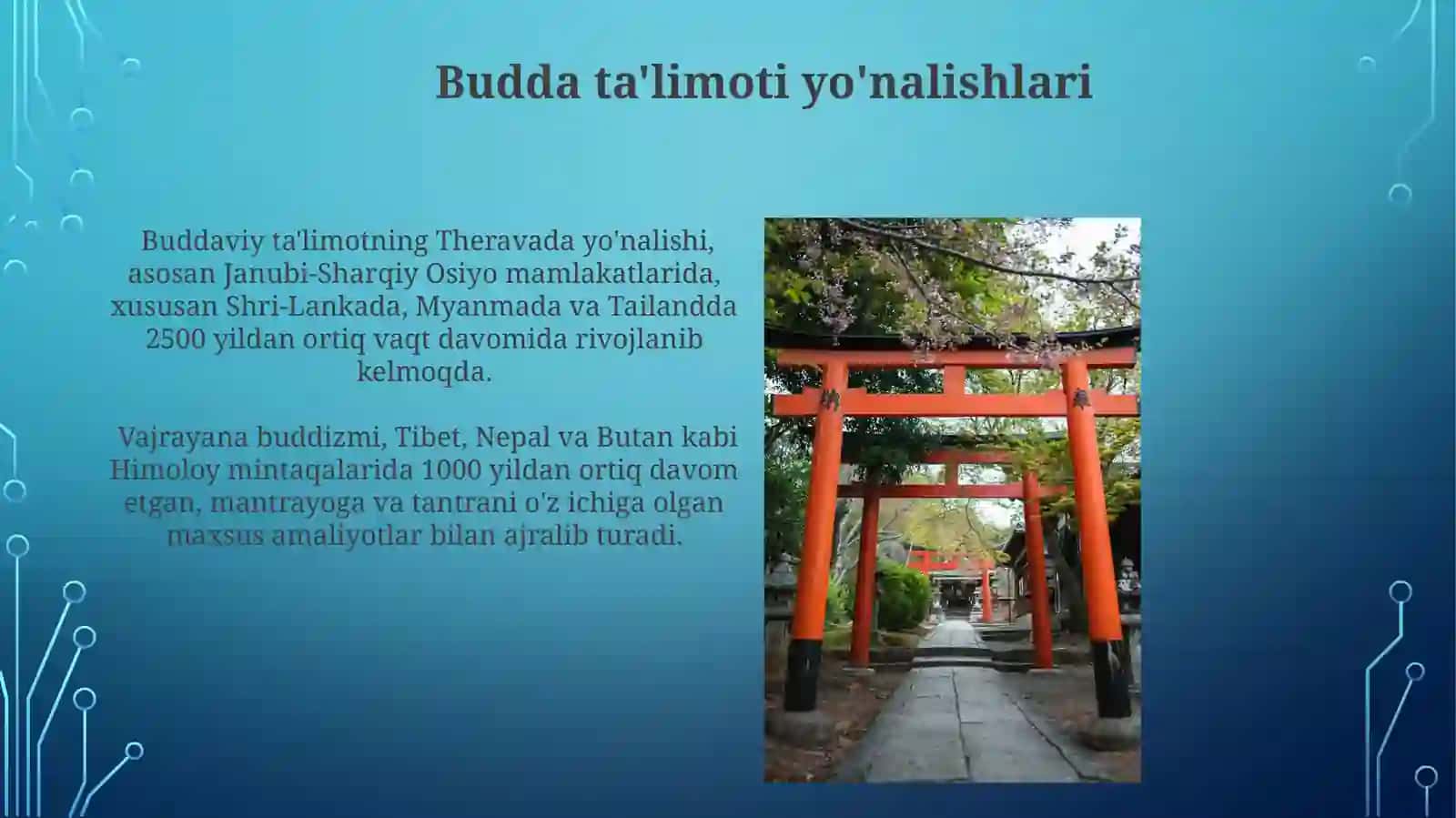 Buddaviylik yo'nalishlari 4