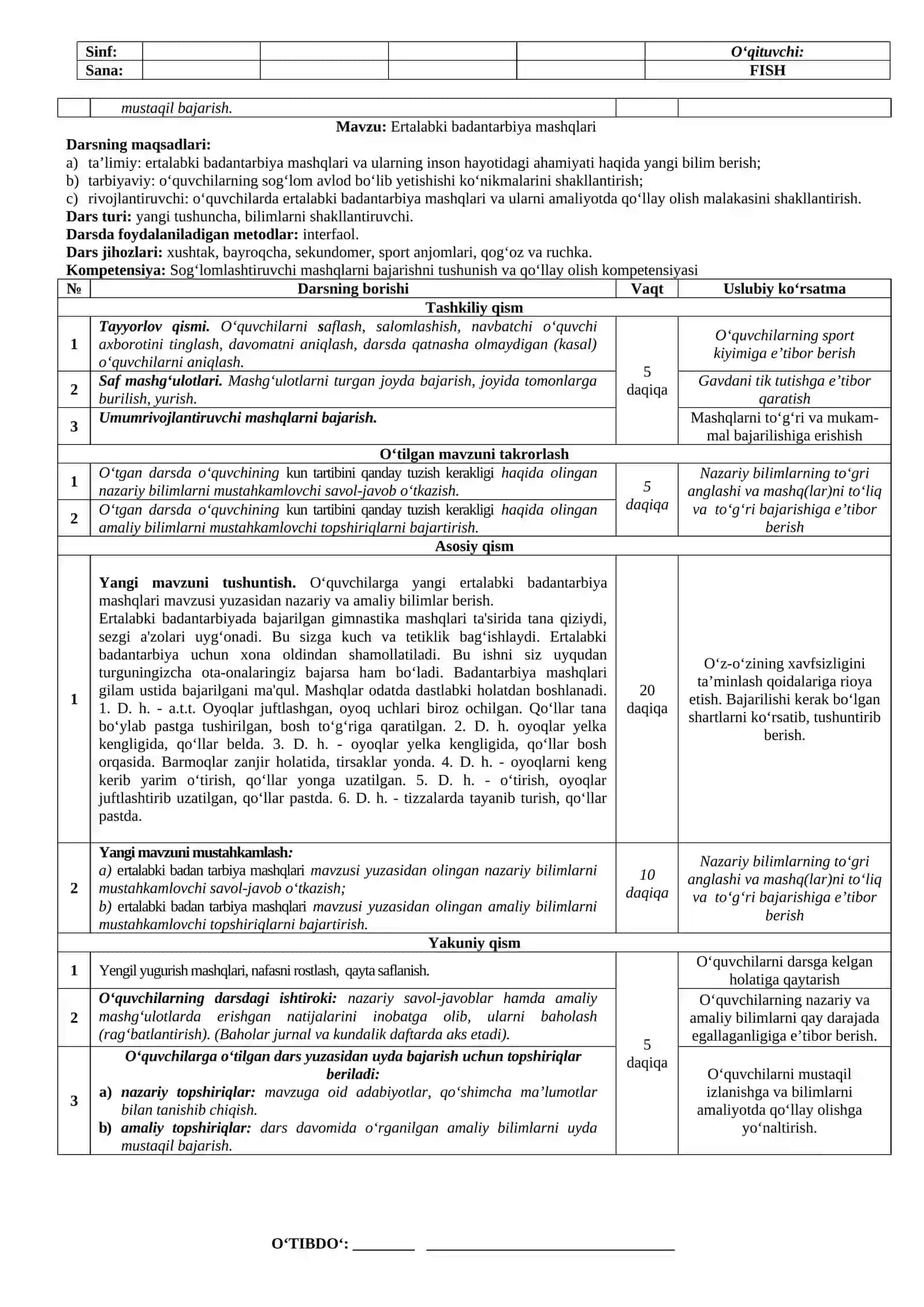 Jismoniy tarbiya nimani o‘rgatadi? 4