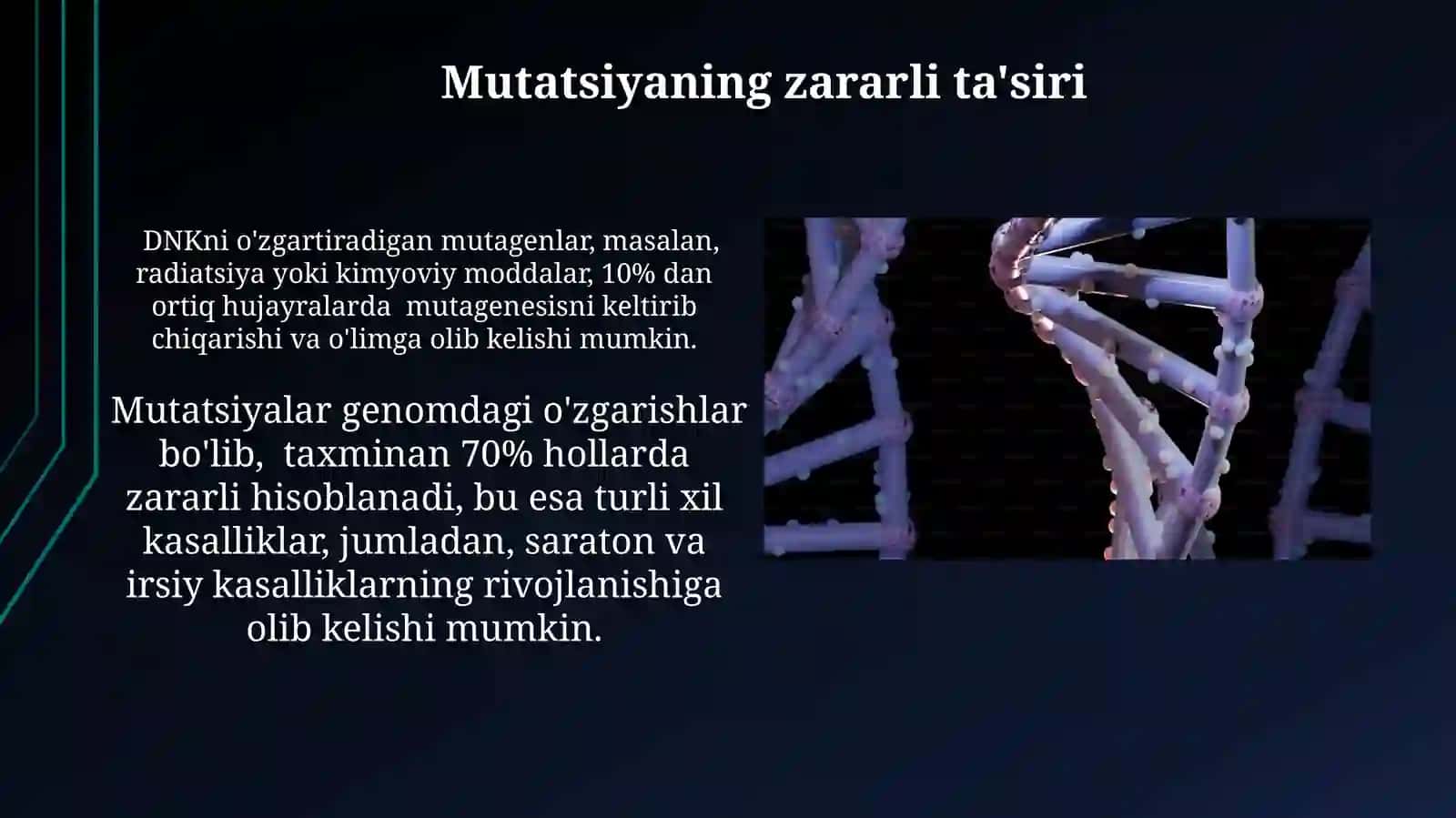 Mutatsiyalar Zararlimi? 4