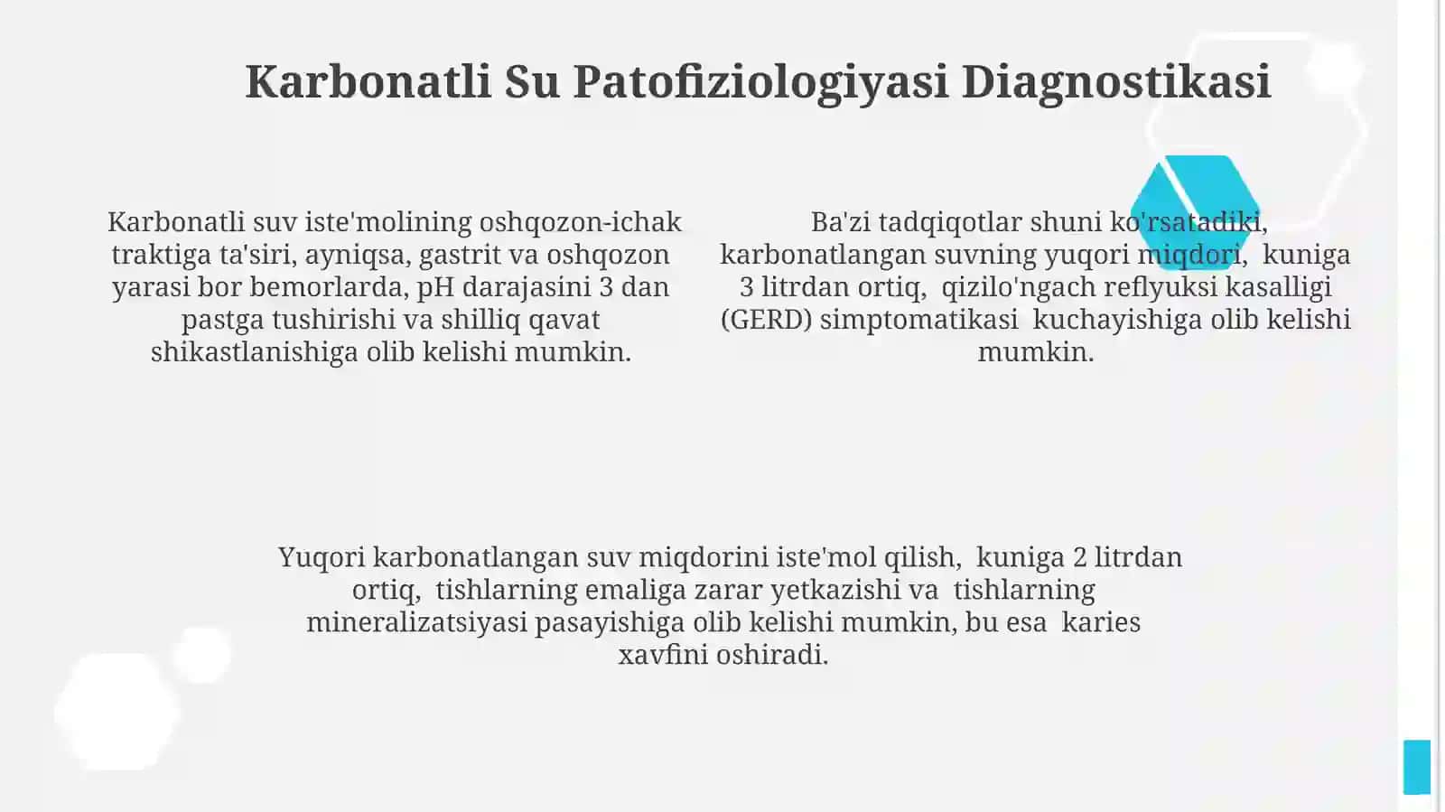Karbon suvlar patafiziologiyasi 4