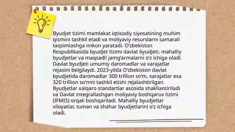 Davlat byudjeti va uning ahamiyati 4