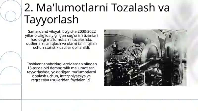 Tarixiy ma'lumotlar tayyorlash 4