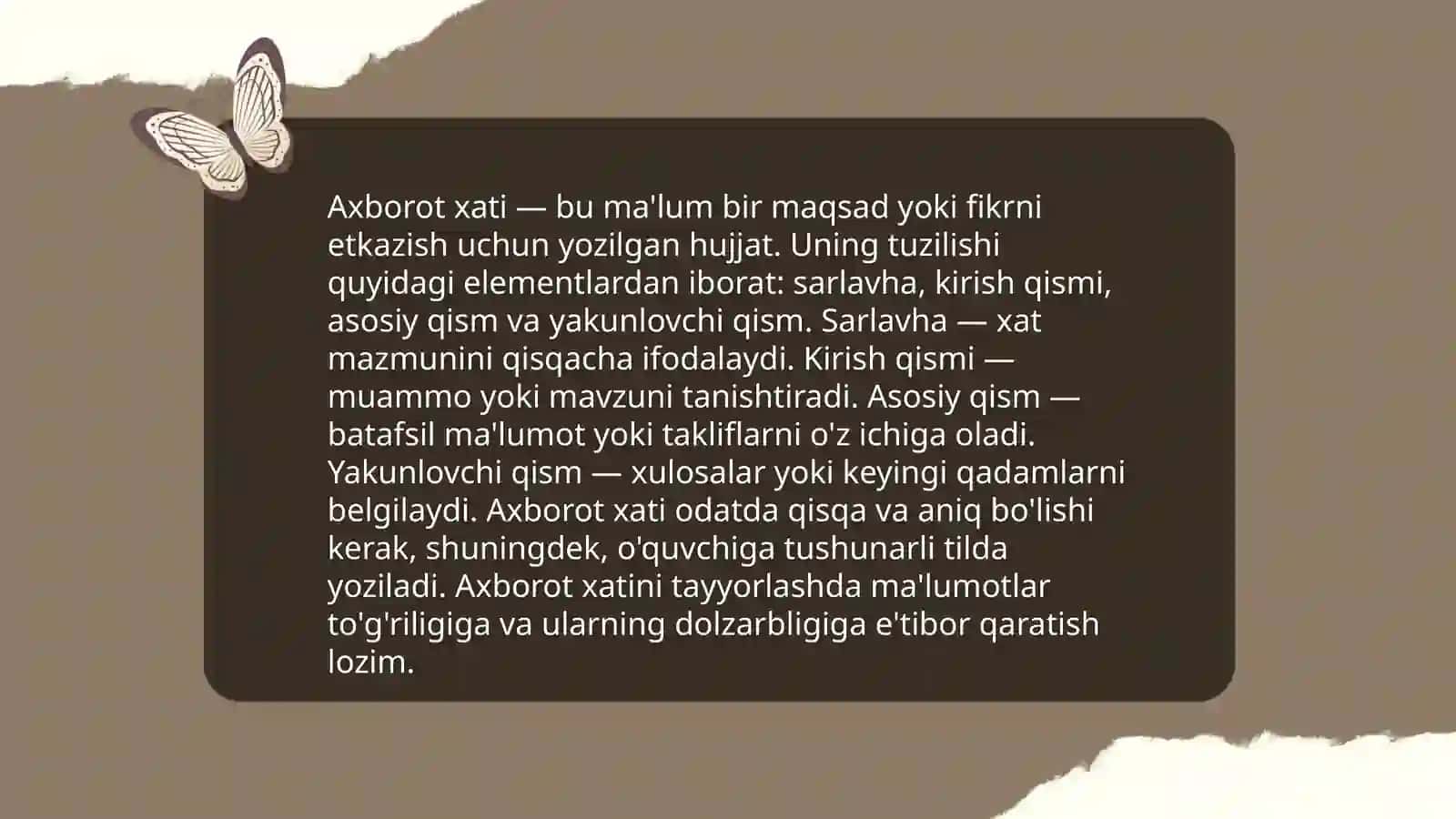 Telegramma Xatlar: Axborot, Iltimos, Kafolat Xati 4