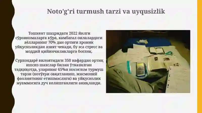 Uyqusizlik va qashshoqlikning ta'siri 4