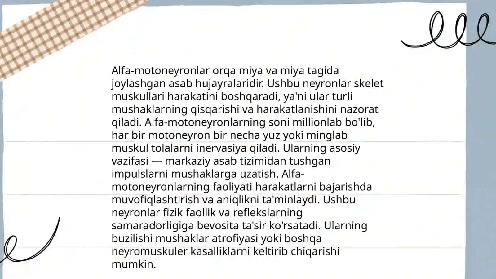 Harakatlantiruvchi neyronlar 4