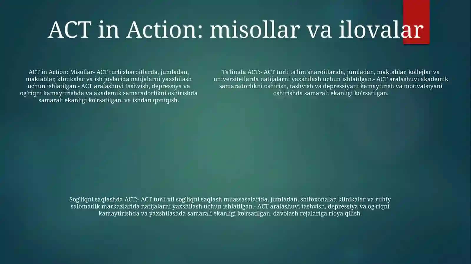 Innovatsion O'Qitishda Aktdan Foydalanish 4