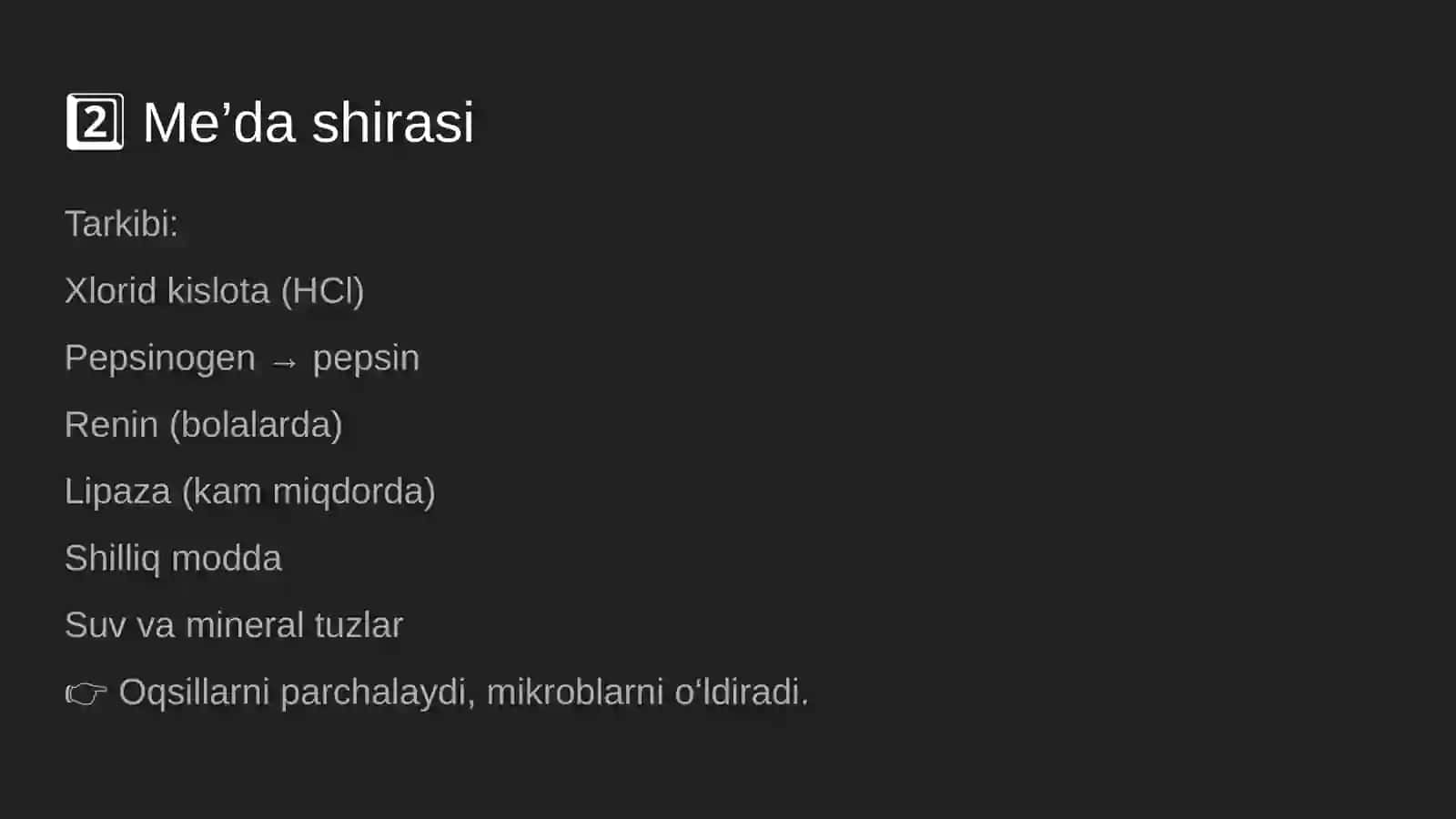 Hazm kanalıdagı shıralar 4