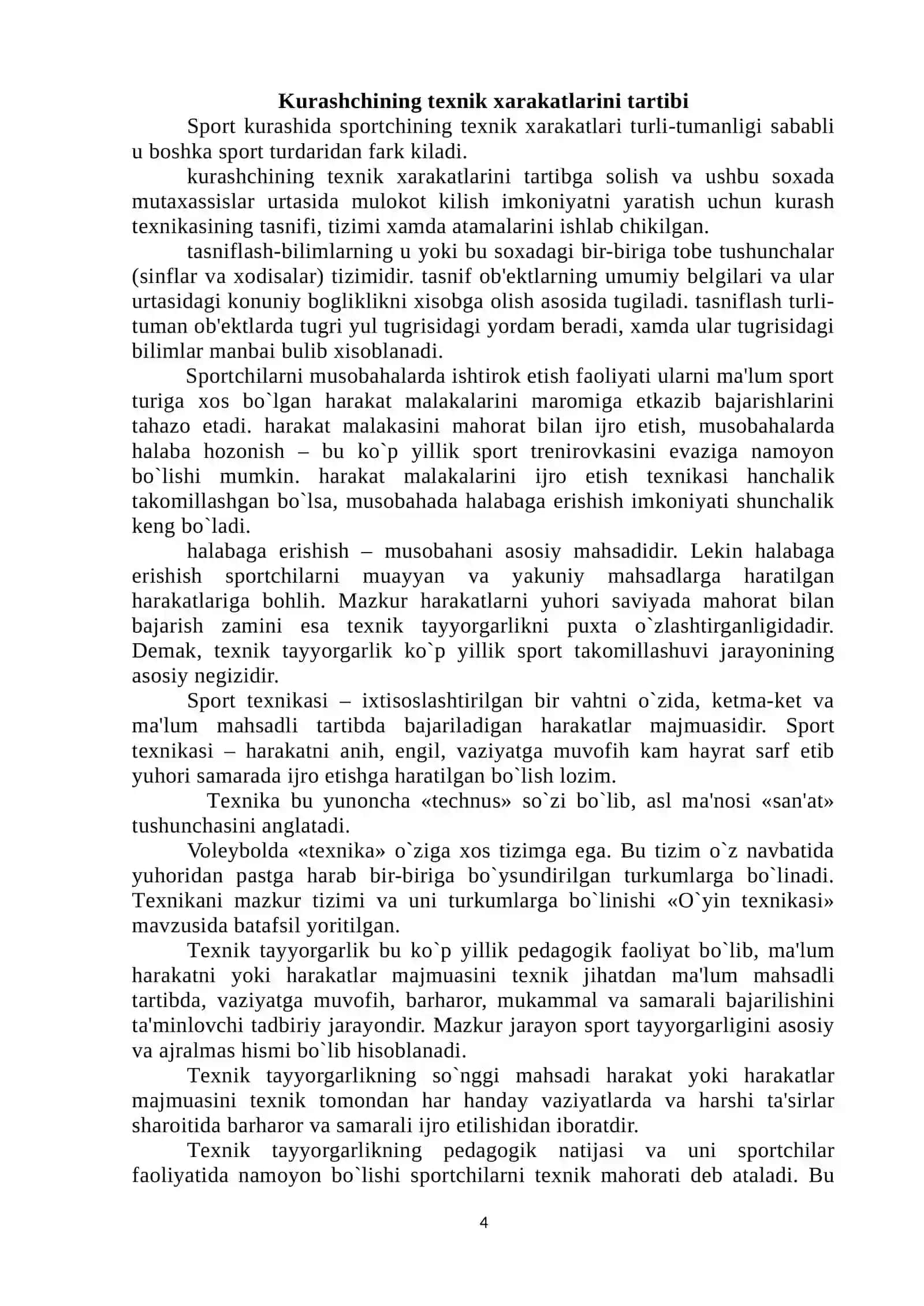 Kurashchining texnik harakatlarini tartibi 4
