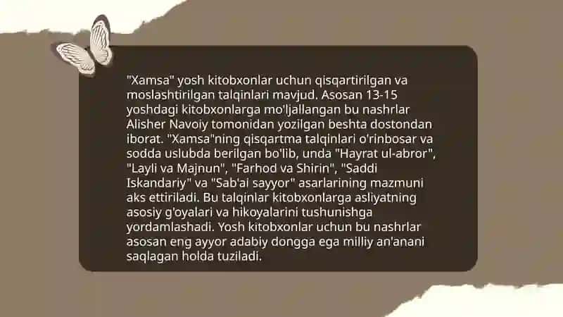 Alisher Navoiy asarlari bolalar kitobxonligida 4
