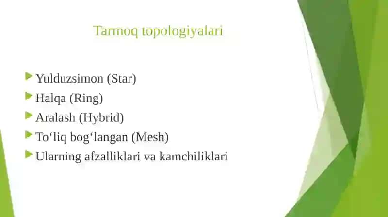 Tarmoqni rejalashtirish va kengaytirish strategiyalari 4