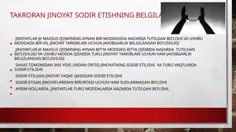takroran jinoyat sodir etish 4