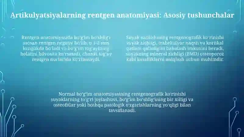 Bo'g'imlarning biomekanikasi va funktsional anatomiyasi 4