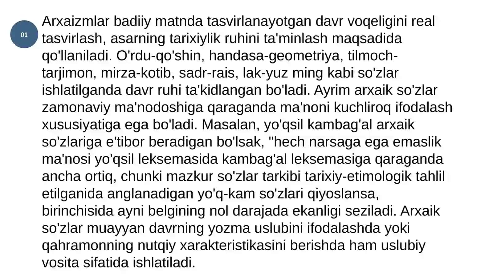 Chegaralangan leksikaning uslubiy vazifalari 4