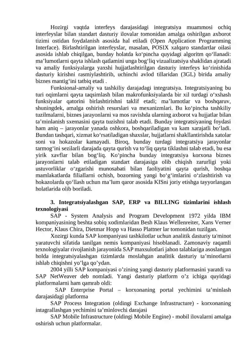 Integratsiyalashgan axborot tizimlari 4