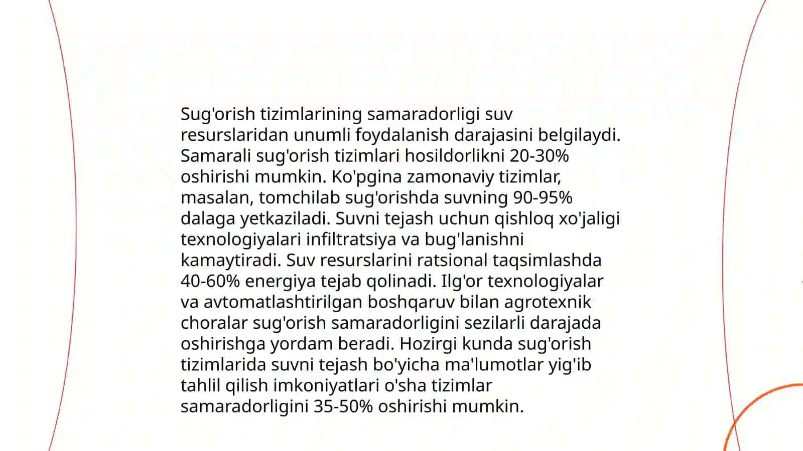 Xalq xo'jagida suv muammosi 4