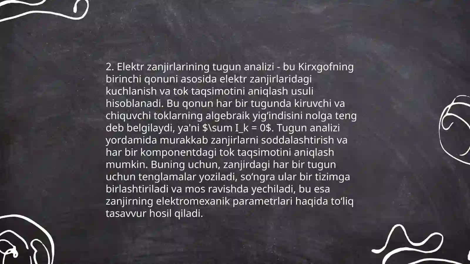 Tugun tenglamalari asoslari 4