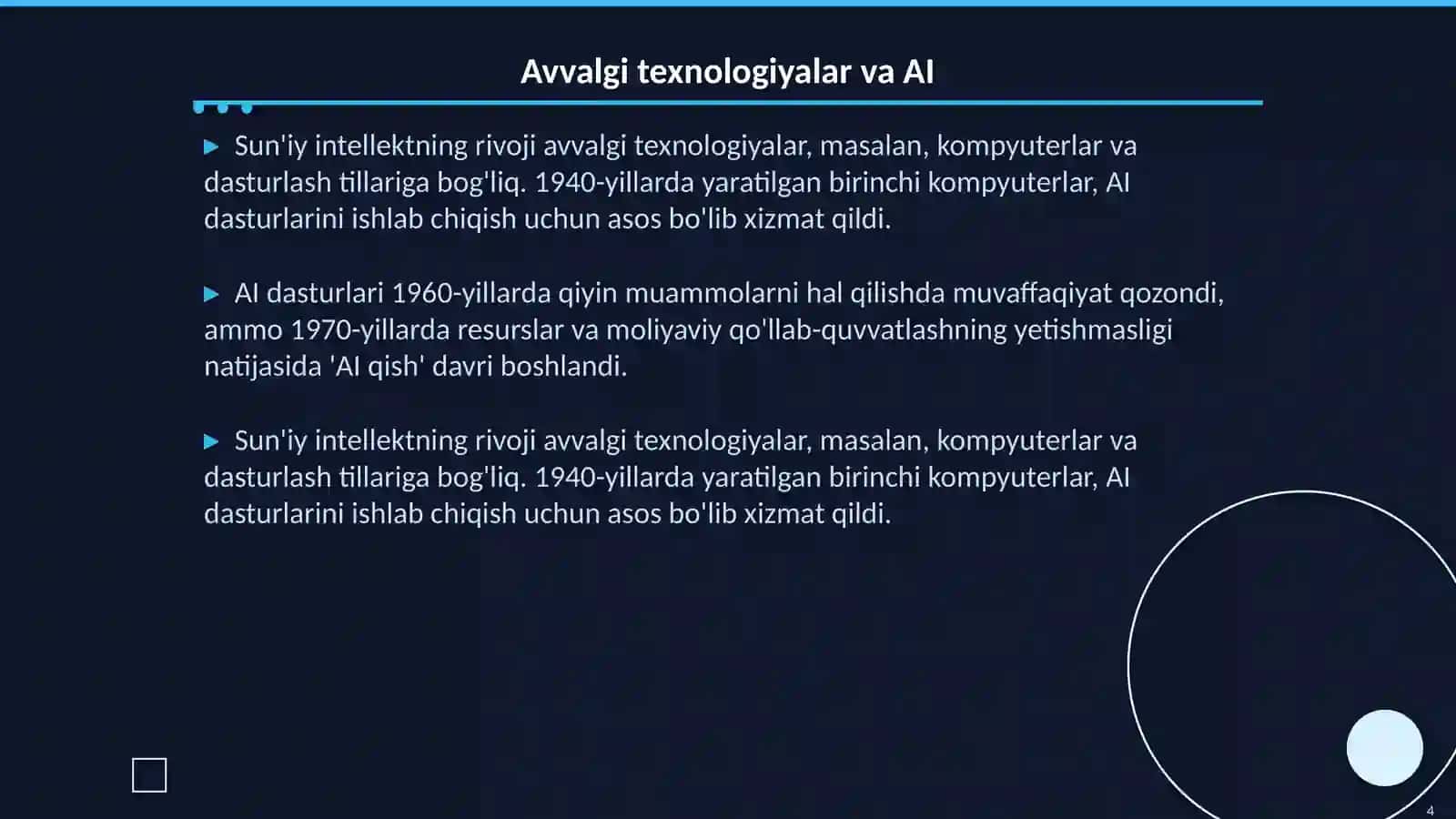 Sun'iy Intellekt Tarixi 4