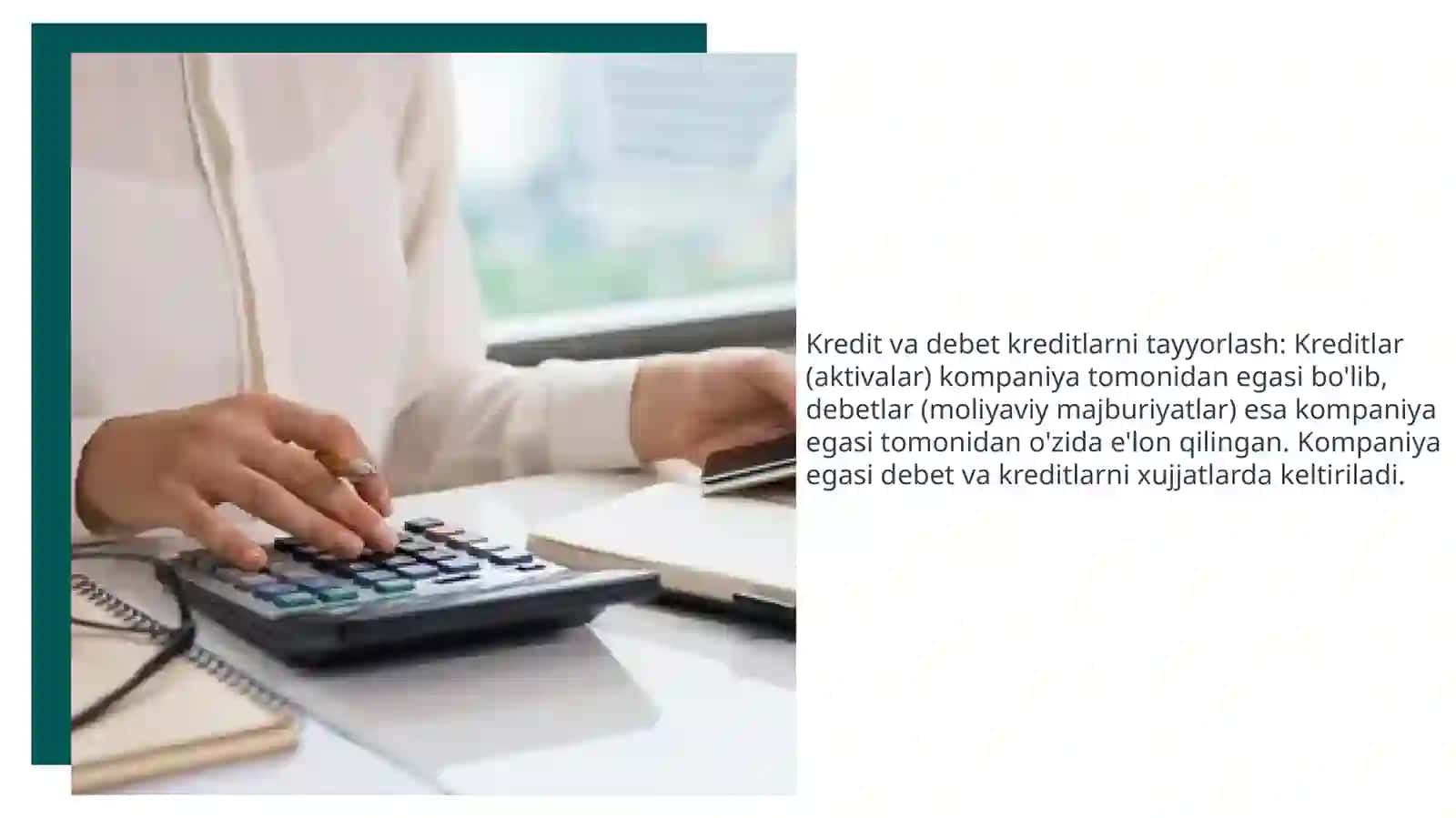 Bug'alteriya hisobiga kalkulyatsiya usuli 4