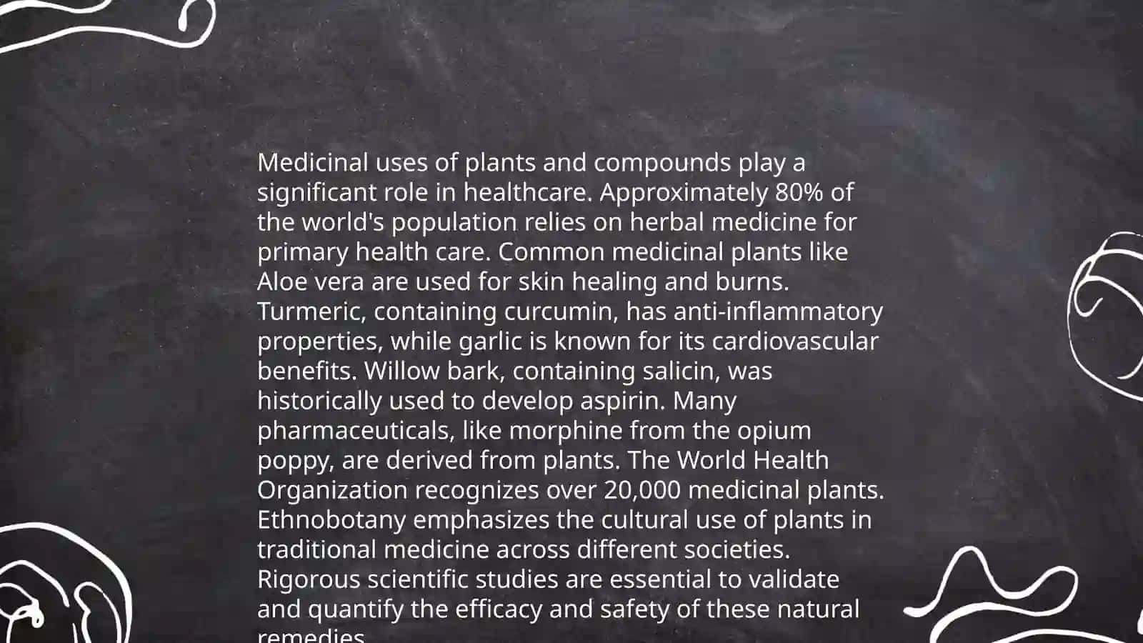 Make a presention uses of plants 4